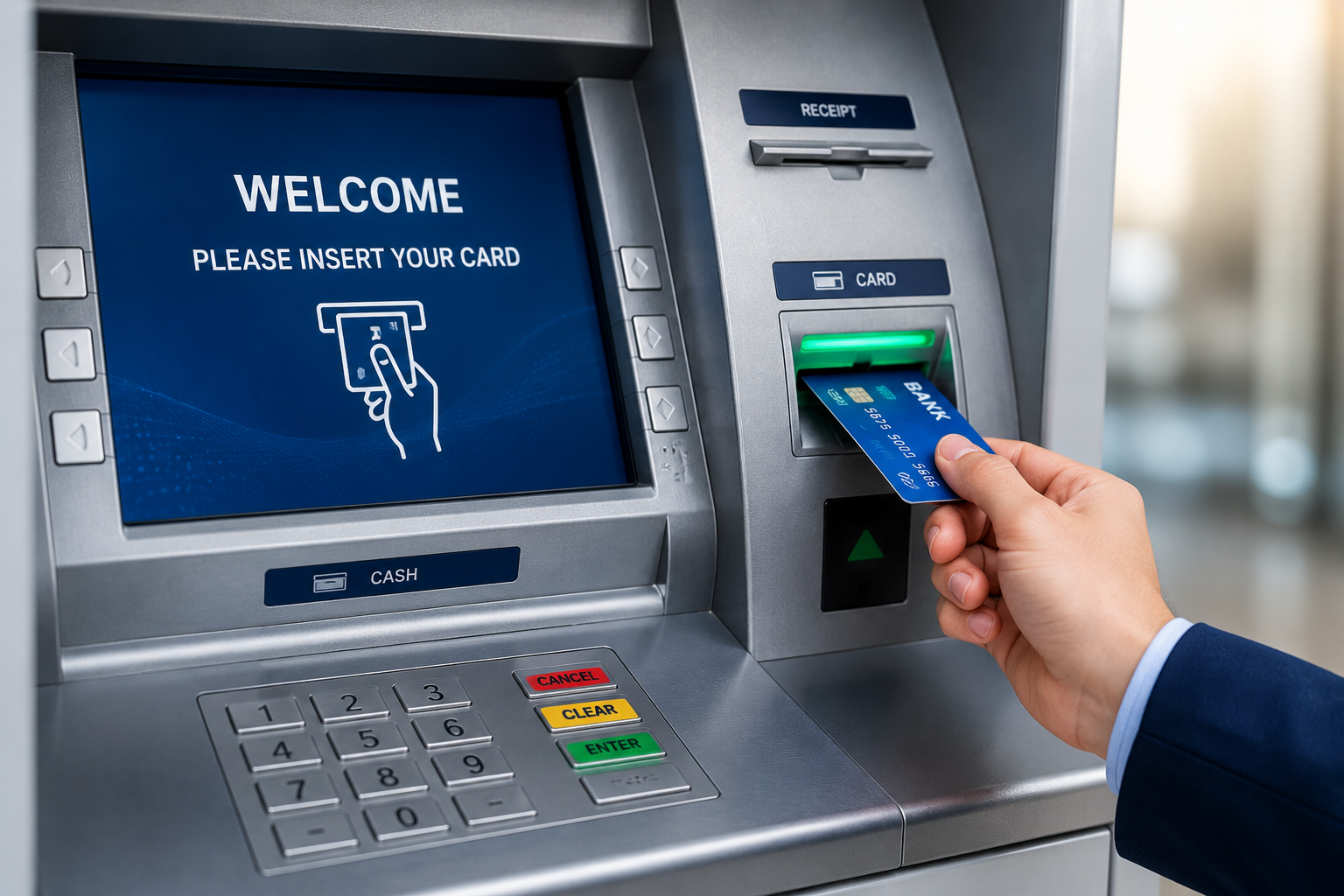 Core banking in use at a cooperative bank branch